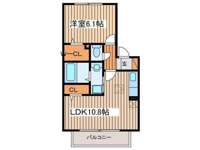 クレセ－ルの物件間取画像