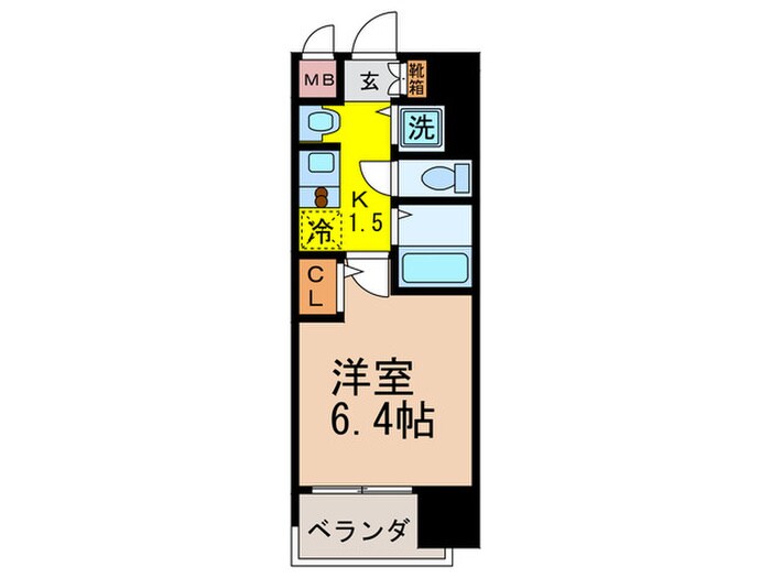 ﾌﾟﾚｻﾝｽ名古屋STATIONｱﾌﾞｿﾘｭｰﾄの物件間取画像