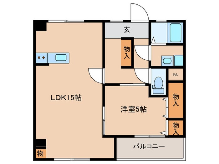 若杉ビルの物件間取画像