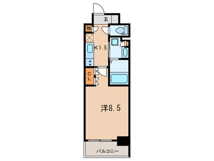ＯＫＢアヴェニール菊井町の物件間取画像