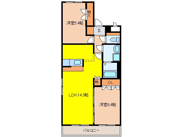 エルシオンの物件間取画像