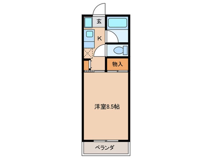 パレスミサカの物件間取画像