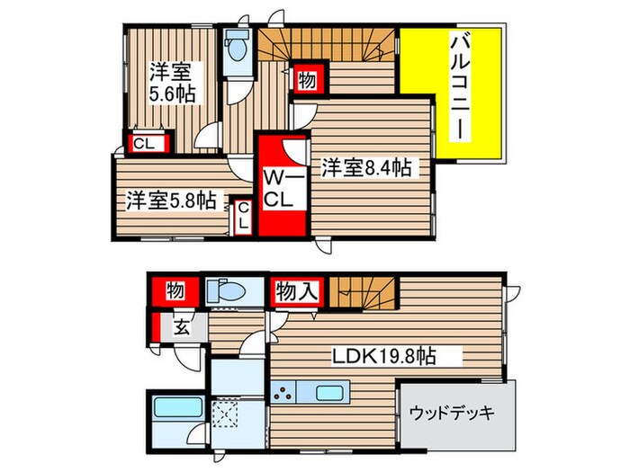 Maison　Clarity野並Bの物件間取画像