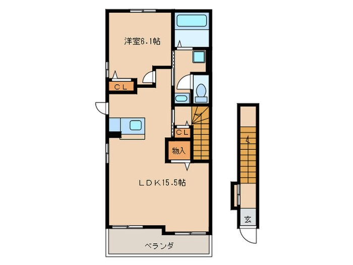 プリムローズの物件間取画像