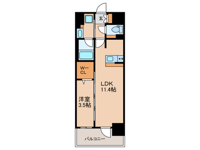 TENAS丸の内の物件間取画像