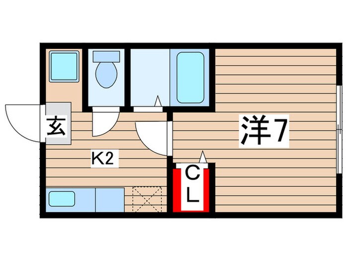 ハイツ山幸の物件間取画像