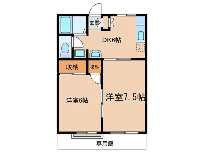 ハイツ蓑川の物件間取画像