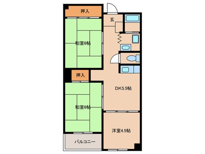 花池コーポラスの物件間取画像