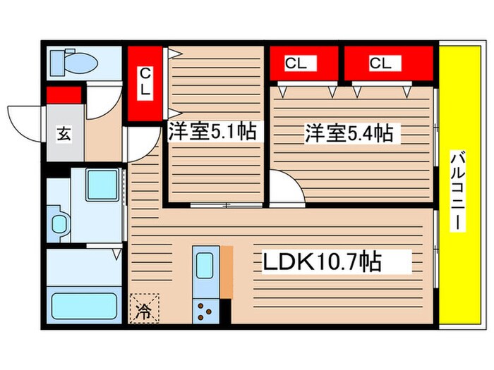 GRAND D-ROOM若林西の物件間取画像