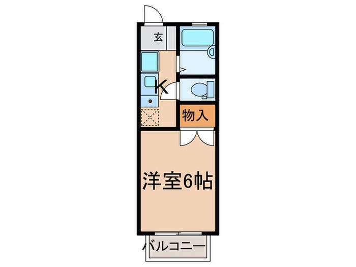 前山ガーデンコートA棟の物件間取画像