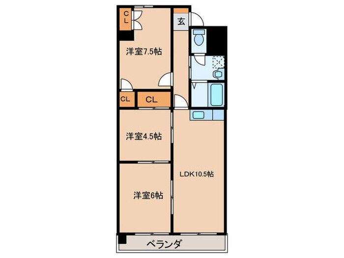 ｻｸｾｽ小田井の物件間取画像