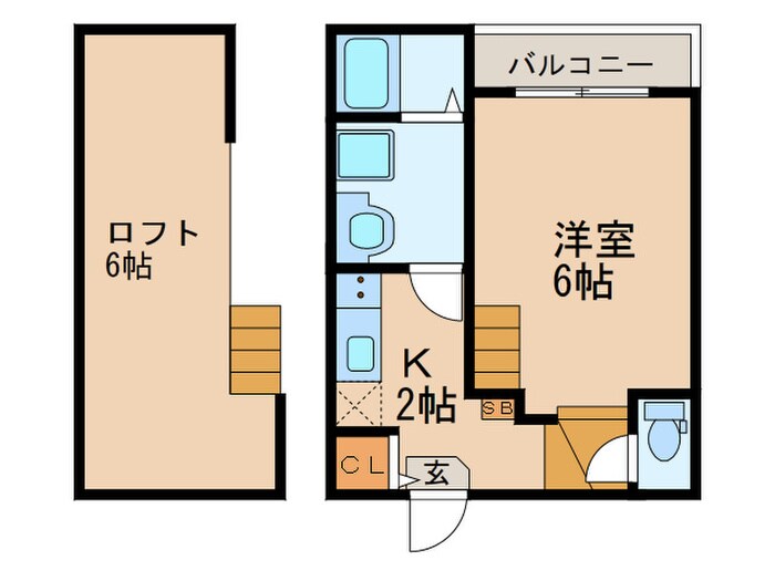 セレーノオオゾネの物件間取画像