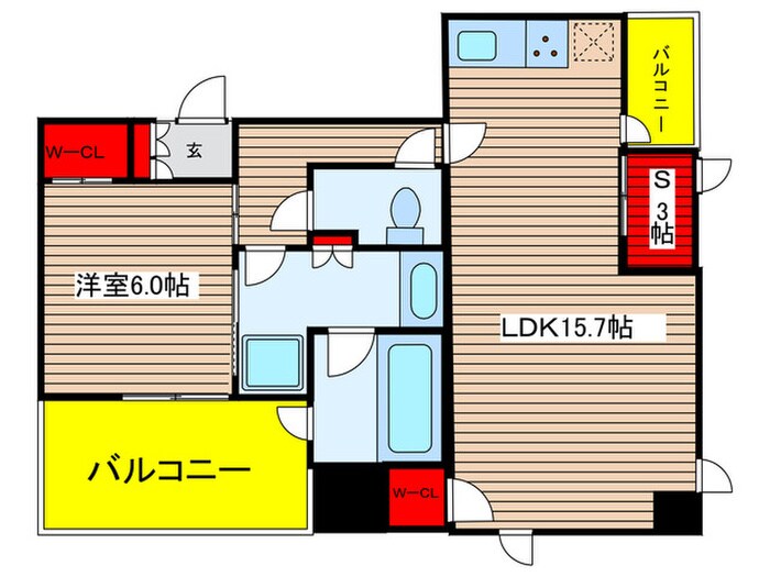 ｱﾙﾊﾞｯｸｽﾀﾜｰ金山駅前(802)の物件間取画像