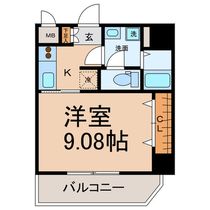 ピースプレイス牛巻の物件間取画像