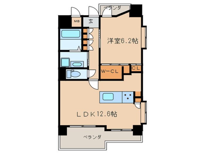 ラクラーレ大曽根の物件間取画像