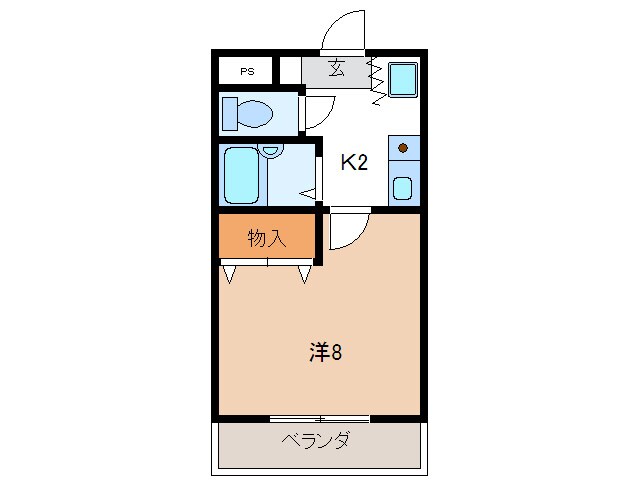 カーサ６の物件間取画像