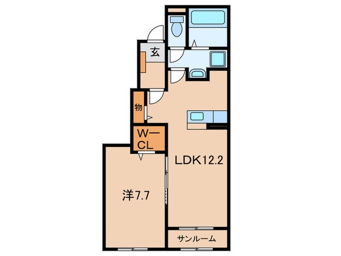 ウィンディ岩倉の物件間取画像