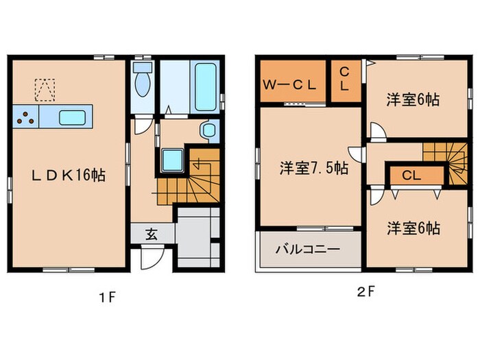 ベルフォーレ　Aの物件間取画像