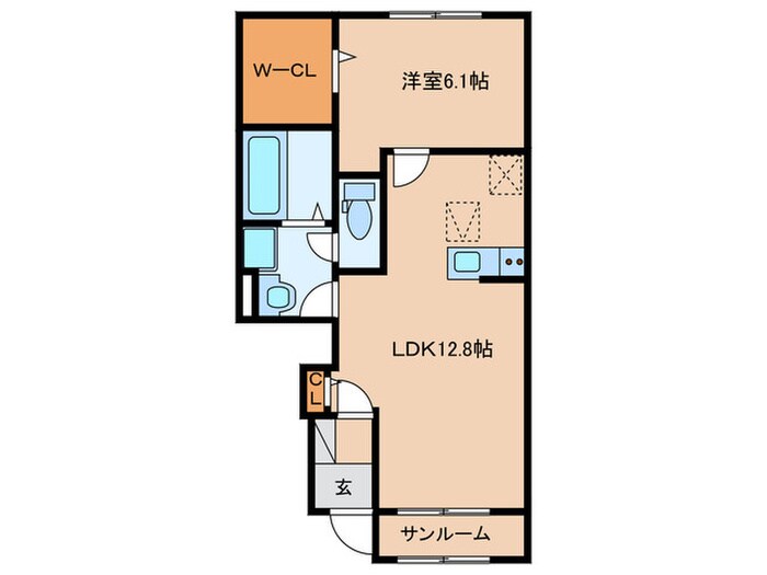 BLOSSOMの物件間取画像