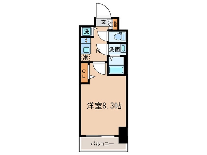 プレサンスジェネ葵(808)の物件間取画像