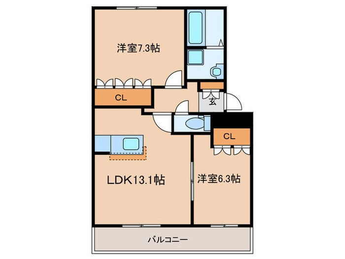 ア－バンフロ－ラの物件間取画像