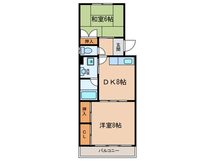 ハイツ上柳ヶ瀬の物件間取画像