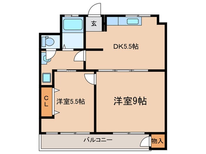 平和マンションの物件間取画像