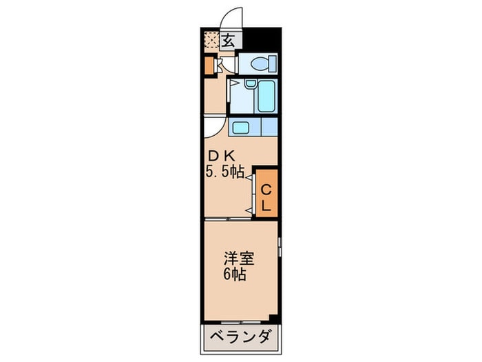 クイーンシンフォニー今池の物件間取画像