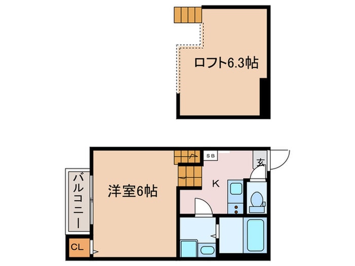 ハーモニーテラス高道町Ⅱの物件間取画像