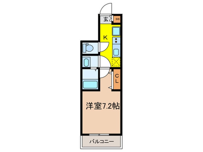 アソシエ鶴舞公園の物件間取画像