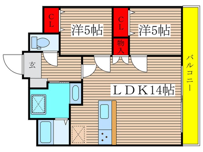 信和ハイツの物件間取画像