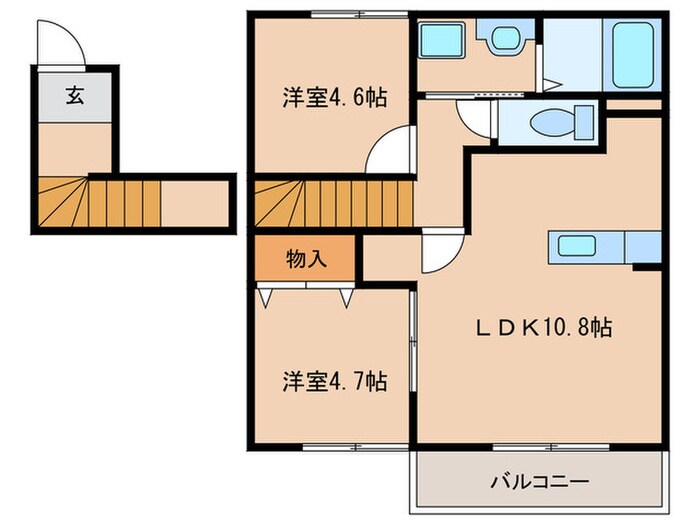 フェリーチェの物件間取画像