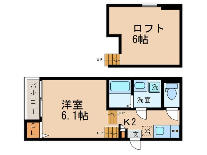 フォルクローレ名駅西の物件間取画像