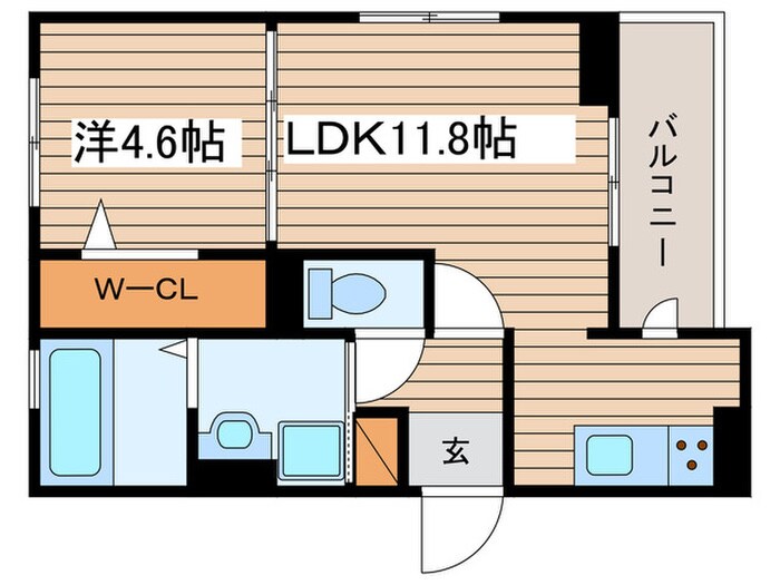 プレタクチュール中根町の物件間取画像