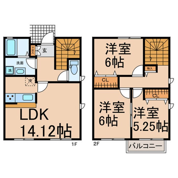 パストラル三条の物件間取画像