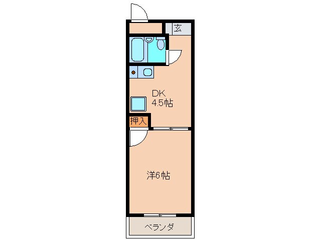 キャッスルシティ城崎Ⅰの物件間取画像