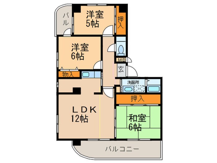 アルカディアⅤの物件間取画像