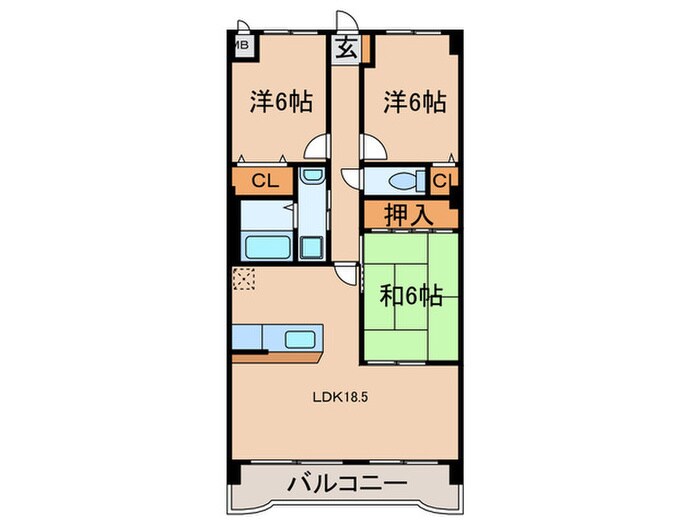 アルカディアⅤの物件間取画像