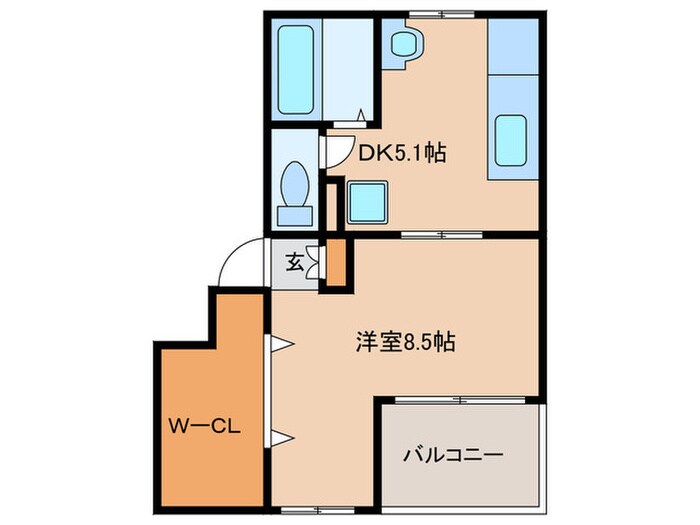 ファティリティ稲沢3号棟の物件間取画像