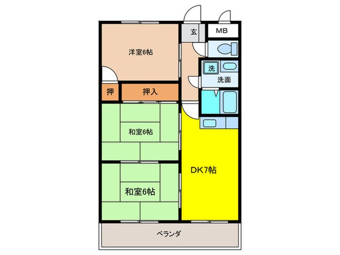 ビッグウィン杁先の物件間取画像