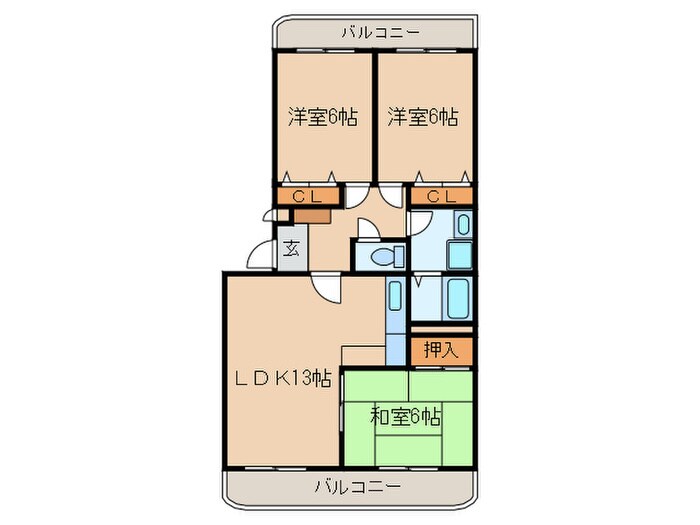 グランド－ル小野の物件間取画像