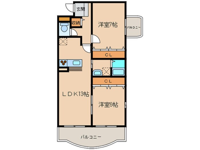 エクセレント　クリアの物件間取画像