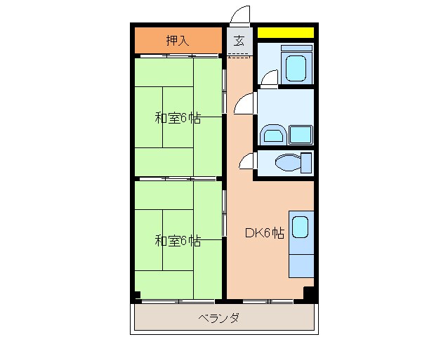 富士マンションの物件間取画像