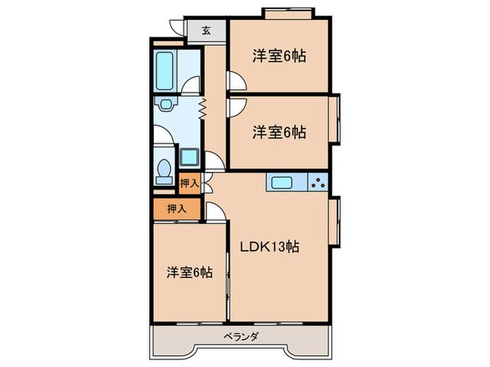 ヴィラ青山坂の物件間取画像