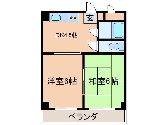 中村マンションの物件間取画像