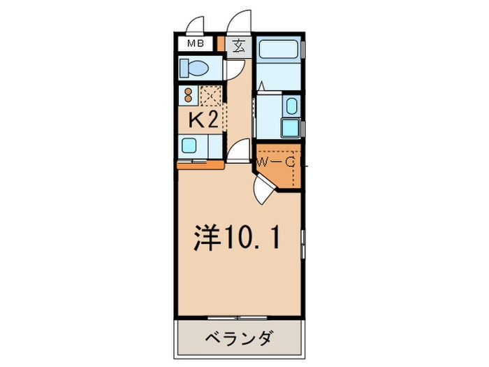 ＫⅡ－ＯＫＡＳＡＮ　Ｂ．参番館の物件間取画像