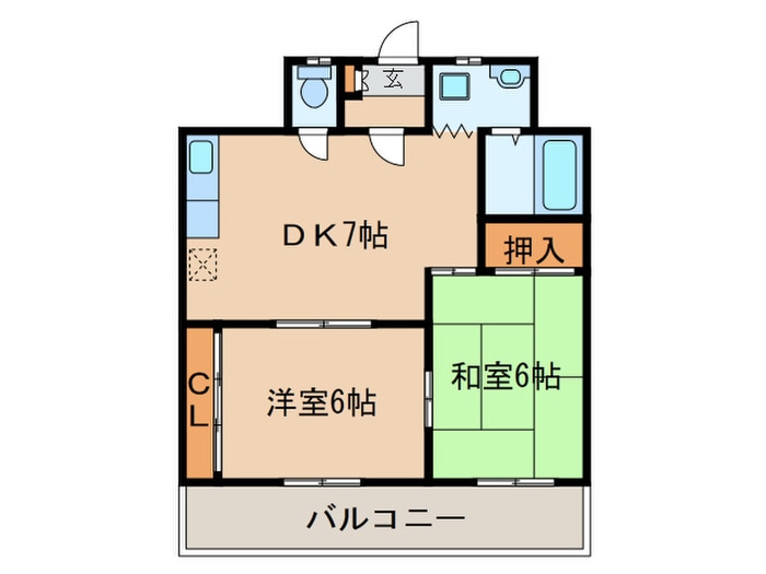 シャルマン大島　２の物件間取画像