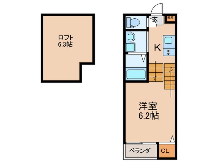 アネックス松重の物件間取画像