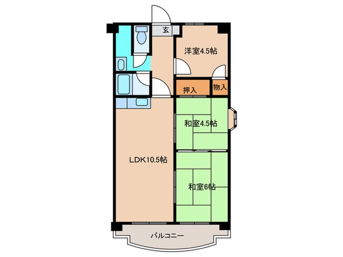 サクセス桜井の物件間取画像