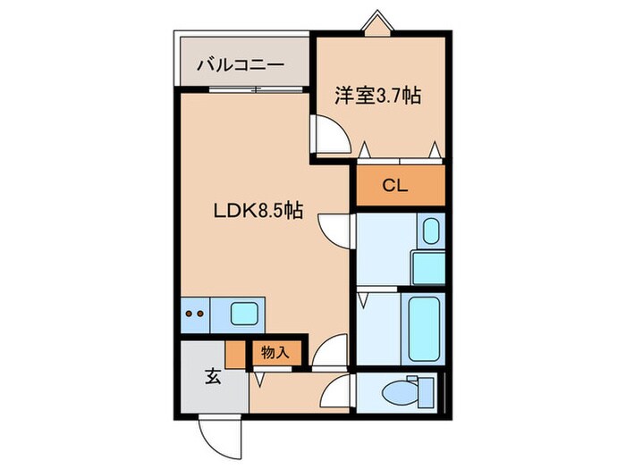 LECOCON中村の物件間取画像